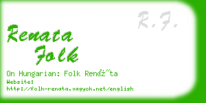 renata folk business card